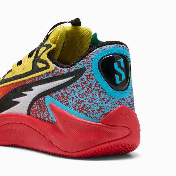 Chaussures de basketball Scoot Zeros II Caution Homme, Rickie Orange-Speed Yellow, extralarge
